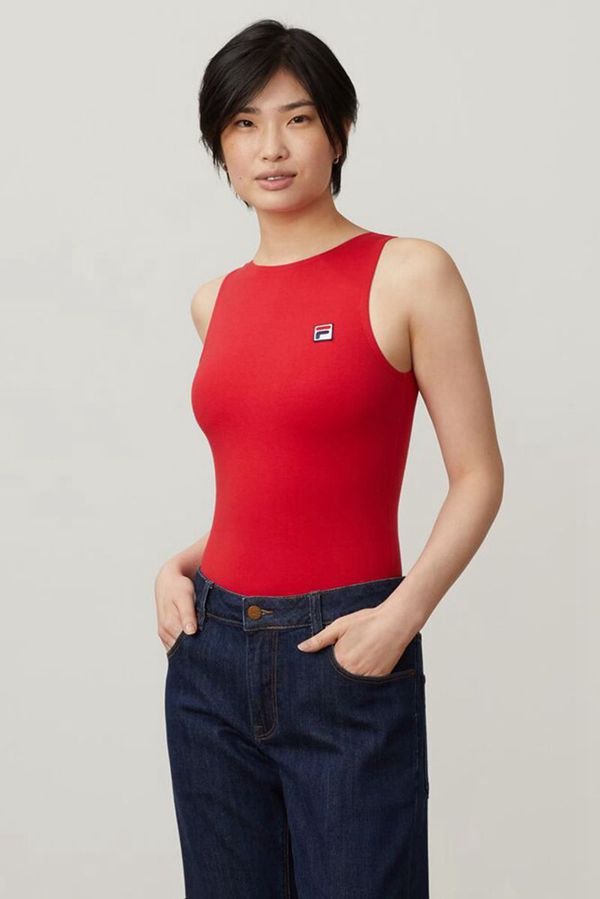 Bodysuits Fila Mulher Vermelhas - Fila Ama En Portugal,WPFQ-47123